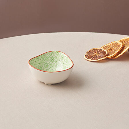 Karaca Floral Yeşil Triangle Çerezlik 10 Cm