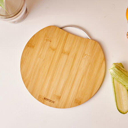 Karaca Owen Round Large Bambu Kesme Tahtası 28 Cm