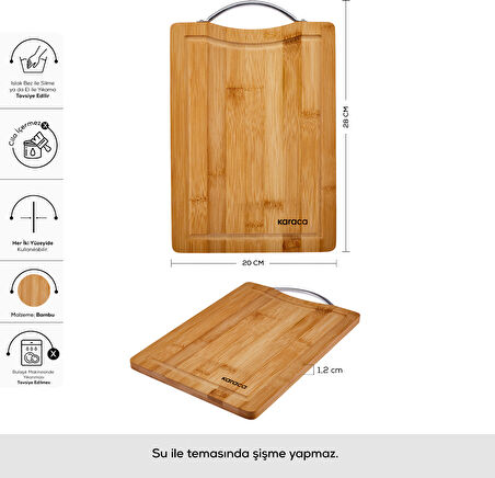 Karaca Owen Rectangle Small Bambu Kesme Tahtası