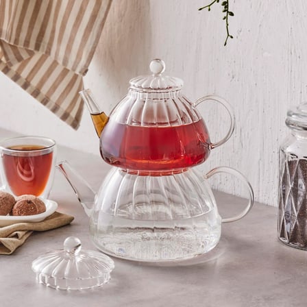Karaca Lori Borosilikat Mini Cam Çaydanlık 0,6L & 1,2L