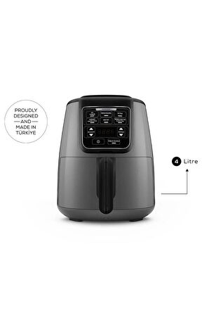 Karaca Air Pro Cook Xl 2 in 1 4 lt Yağsız Airfryer Gri