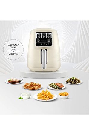 Karaca Air Pro Cook Xl 2 in 1 4 lt Yağsız Airfryer Bej