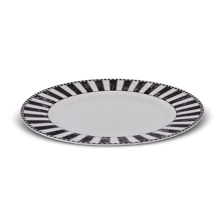 Karaca Damalı Porselen Servis Tabağı 27 cm