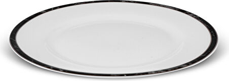Karaca Damalı Çizgi Porselen Pasta Tabağı 19 Cm