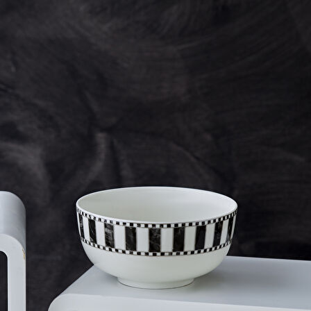 Karaca Damalı Noodle Porselen Kase 14 Cm