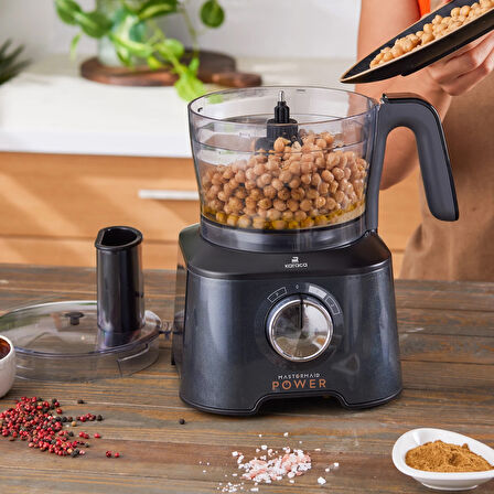 Karaca Mastermaid Power Max 11 In 1 Mutfak Robotu Shiny Black 2500 W