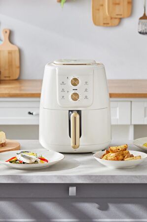 Air Pro Cook Manuel Xl Airfryer Krem Gold 4 Kişilik