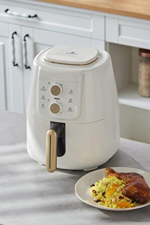 Air Pro Cook Manuel Xl Airfryer Krem Gold 4 Kişilik