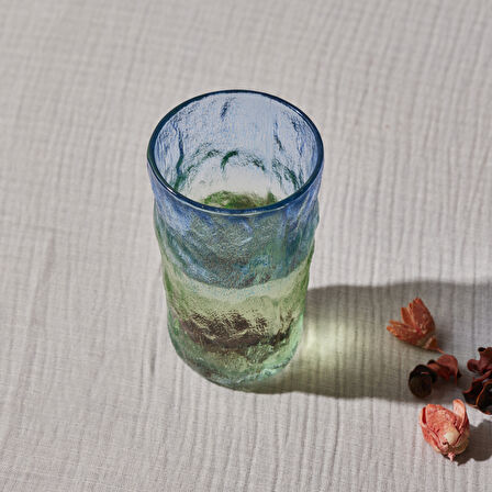 Karaca Tekli Meşrubat Bardağı Mavi Yeşil 383 ml