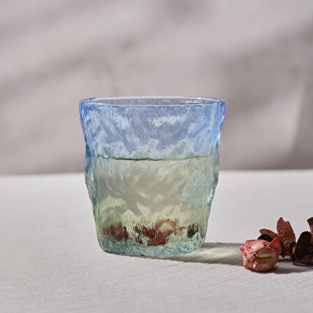 Karaca Glacier Tekli Su Bardağı Mavi Yeşil 287 ml