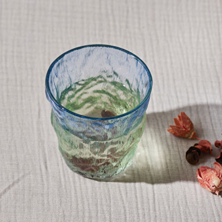 Karaca Glacier Tekli Su Bardağı Mavi Yeşil 287 ml