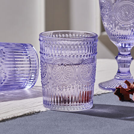 Karaca Sunflower Tekli Su Bardağı Mor 271 ml