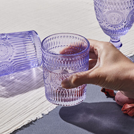 Karaca Sunflower Tekli Su Bardağı Mor 271 ml