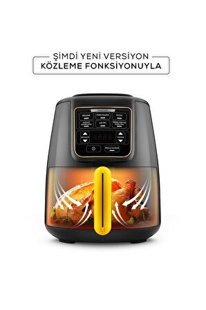 Air Pro Cook Köz Xl Airfryer Black Gold 4 Kişilik