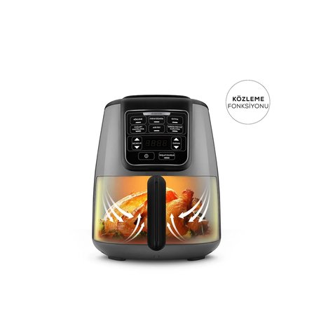 Karaca Air Pro Cook Köz XL Airfryer Space Gray Black 4L