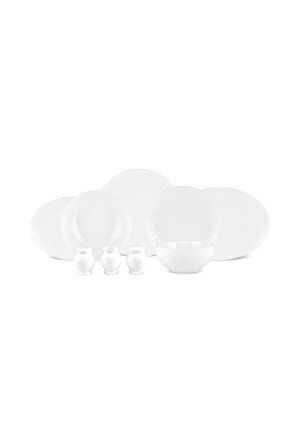 Karaca Elegance Bone Even 56 Parça 12 Kişilik Yemek Takımı