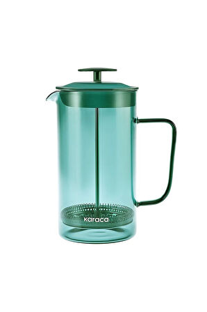 Valentina Borosilikat Cam French Press Green 1000 ml