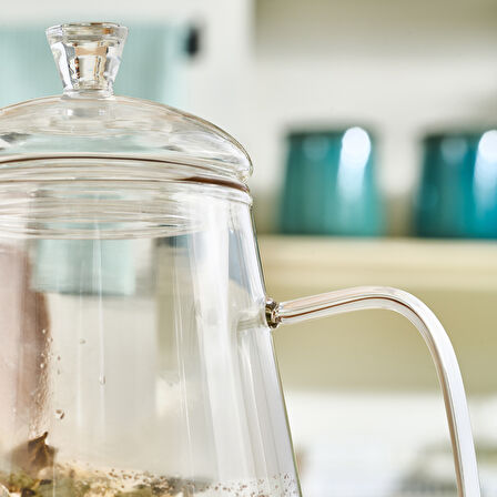 Karaca Lemur Borosilikat Cam Demlik 1000 ml