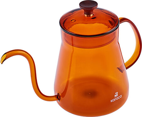 Karaca Martina Borosilikat Cam Coffe Kettle/Kahve Potu Orange 600 ml