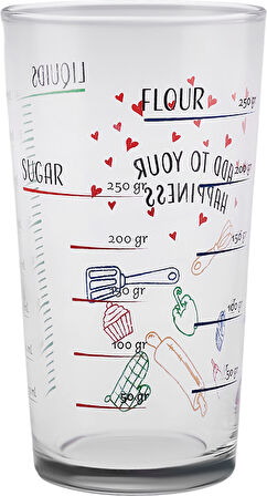 Karaca Carme Kırmızı Ölçü Bardağı 550 Ml