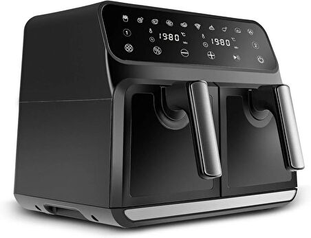 (OUTLET) Karaca Multifry XXXL Dijital Twin İki Hazneli Airfryer 4+4 lt Yağsız Fritöz