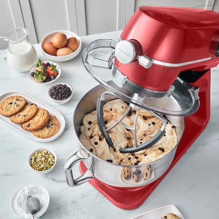 Karaca Multichef Artisan Digital Ekran Döküm Hamur Yoğurma Makinesi Kırmızı 1800W 7L