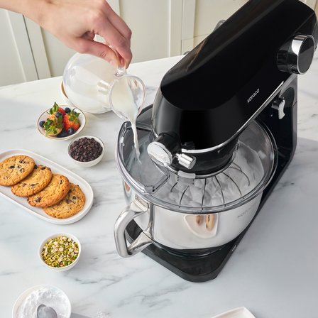 Karaca Multichef Artisan Digital Ekran Döküm Hamur Yoğurma Makinesi Siyah 1800W 7L