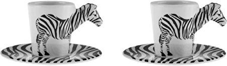 Karaca Zebra 2 Kişilik Kahve Fincan Takımı 60 ml