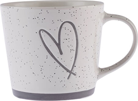 Karaca Kalp Beyaz Kupa 450 ml