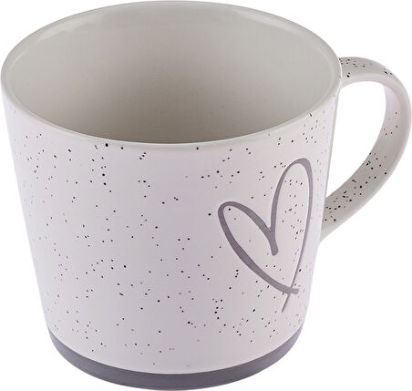 Karaca Kalp Beyaz Kupa 450 ml