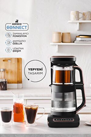 Karaca Çaysever Robotea Pro Connect 2500 W Çay Makinesi Bakır - Siyah 