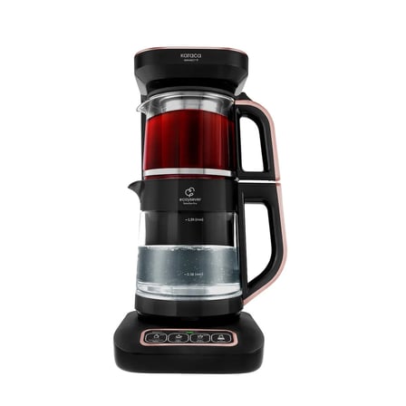 Karaca Çaysever Robotea Pro Connect 4 in 1 Konuşan Cam Çay Makinesi Rosegold