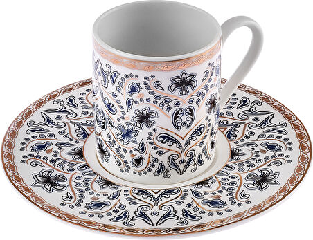 Karaca New Delft Blue 6 Kişilik Kahve Fincan Takımı 100 ml