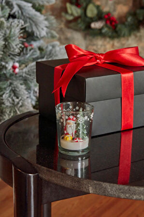 Karaca Home New Year Yılbaşı Tiny House Bardak Mum 5,5x6,5 cm