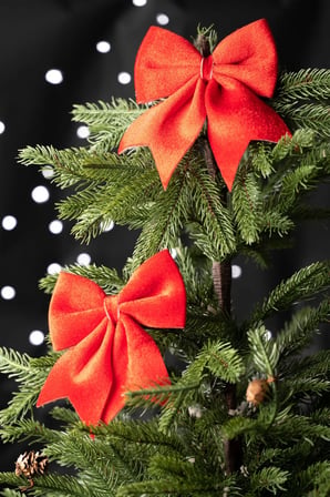 Karaca Home New Year Yılbaşı Ribbon Kırmızı Ağaç Kurdelesi 12x13 cm