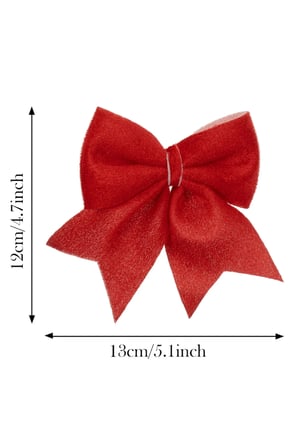 Karaca Home New Year Yılbaşı Ribbon Kırmızı Ağaç Kurdelesi 12x13 cm