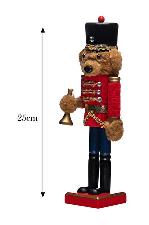 Karaca Home New Year Yılbaşı Nutcracker Puppy 25 cm