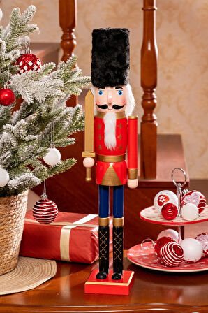 Karaca Home New Year Yılbaşı Nutcracker With Sword 55 Cm