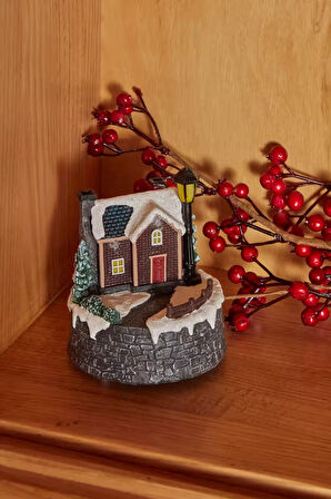 Karaca Home New Year Yılbaşı Led Işıklı Noel Evi