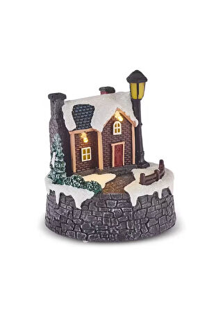 Karaca Home New Year Yılbaşı Led Işıklı Noel Evi