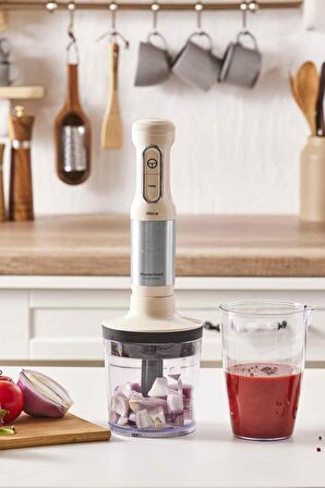 Mastermaid Prosteel 1500w Blender Seti Soft Cream-ınox