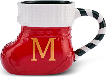 Karaca New Year Yılbaşı M Harfli Kupa