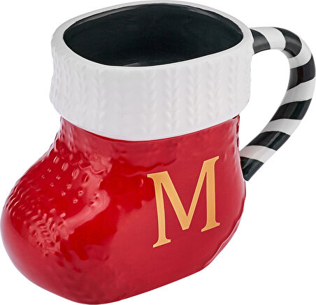 Karaca New Year Yılbaşı M Harfli Kupa