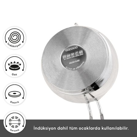 Karaca Frezya İndüksiyon Tabanlı Midi Çaydanlık Takımı Rose