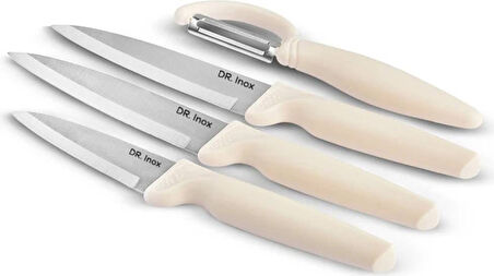 Dr. Inox 4 Parça Bıçak Seti Bej