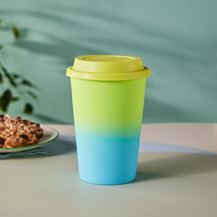 Karaca Soft Touch Travel Kupa 300 ml Sarı