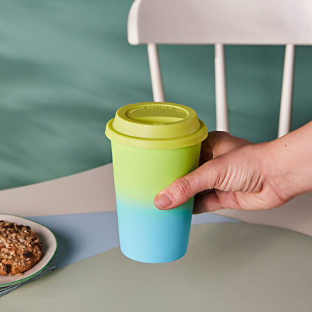 Karaca Soft Touch Travel Kupa 300 ml Sarı