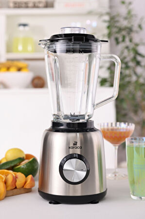 İnox 1.5 Lt Cam Hazneli Smoothie Blender