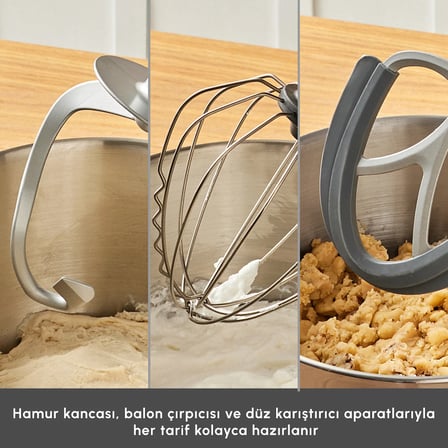 Karaca Maestro Artisan Döküm Hamur Yoğurma Makinesi Ultra Sessiz 6 Litre Silver