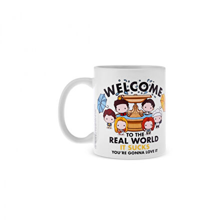 Karaca Friends Real World Beyaz Kupa 320 ml